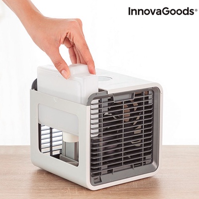 Mini climatizador evaporativo portatil INNOVAGOODS con Led FreezyQ